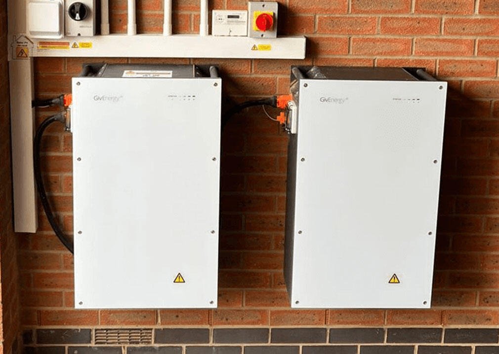 GivEnergy battery storage system on wall